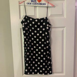 TOPSHOP Black and White Spaghetti Strap Polka Dot (never been worn)